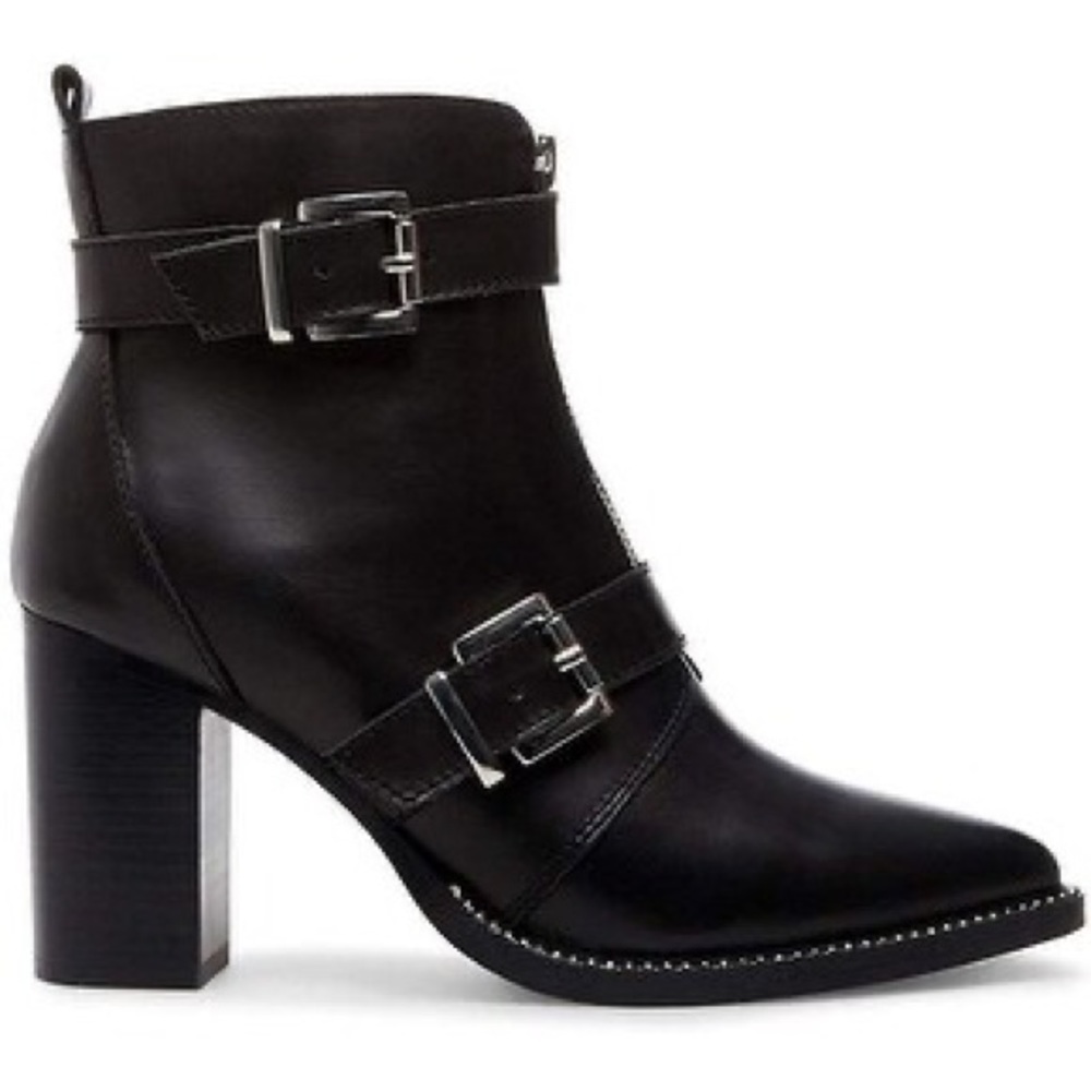 Steve Madden Halle Studded Black Bootie - Picture 2 of 4